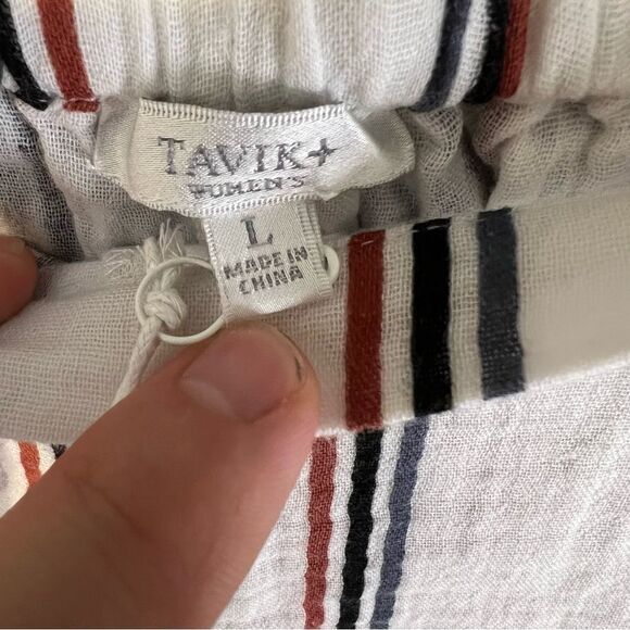 NWT Revolve x Tavik Calder Pant in White Stripe | Size L - Picture 8 of 12